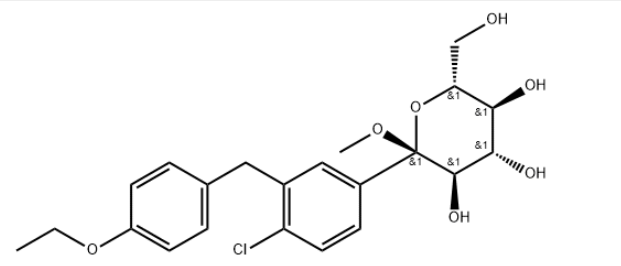 (2S,3R,4S,5S,6R)-2-(4-氯-3-(4-乙氧基芐基)苯基)-6-(羥甲基)-2-甲氧基四氫-2H-吡喃-3,4,5-三醇